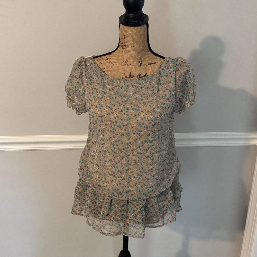 Floral Print Women's Top
